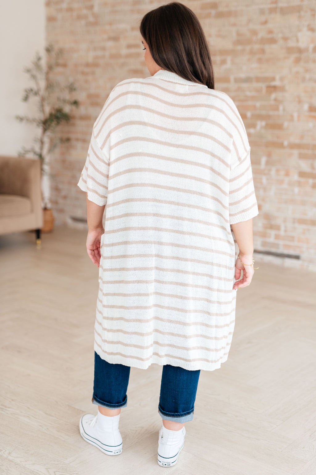 Plus Size Striped Casual Dress for Curvy Women