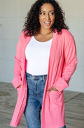 Plus Size Open Front Cardigan for Curvy Women