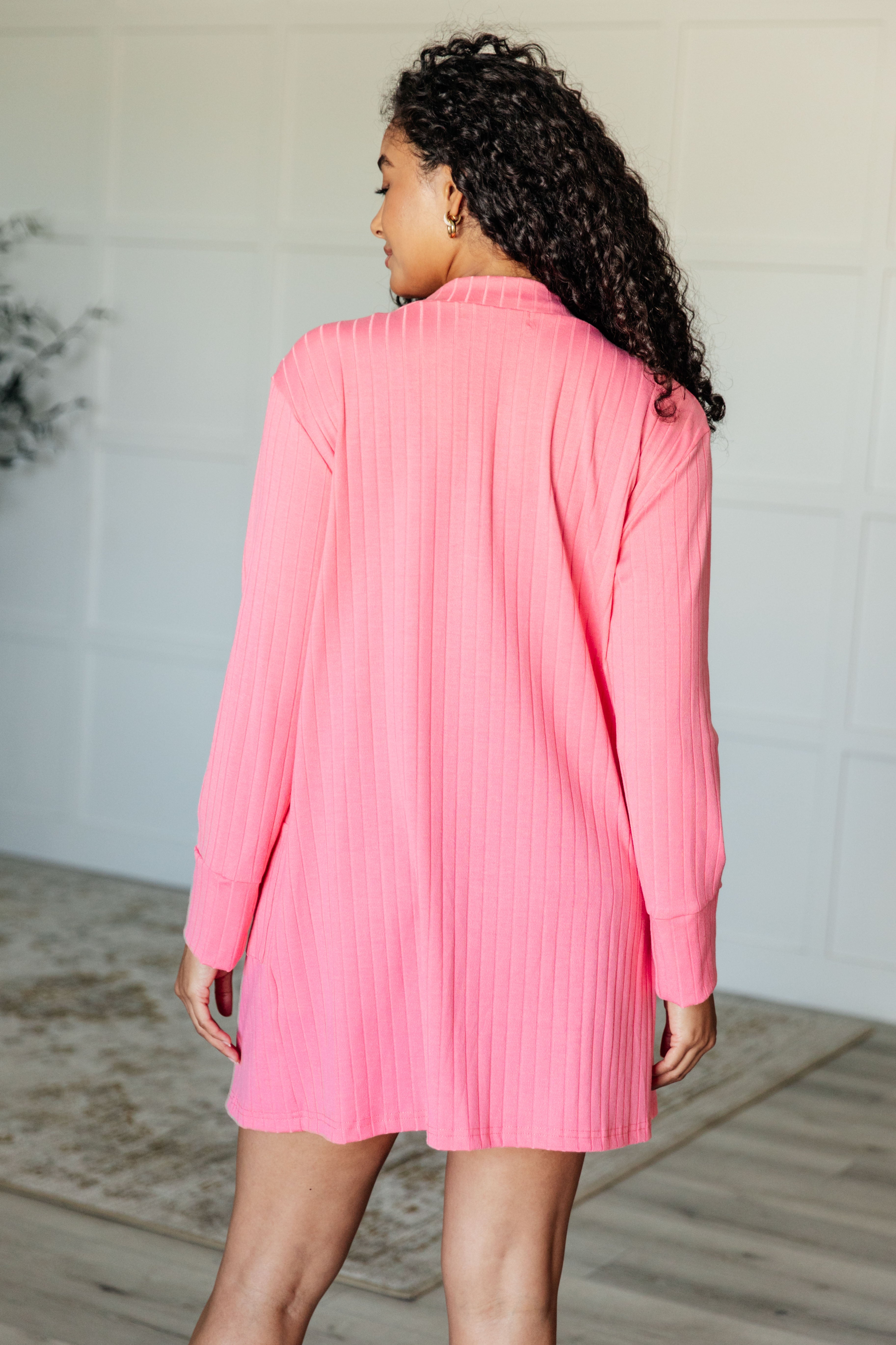Plus Size Open Front Cardigan for Curvy Women