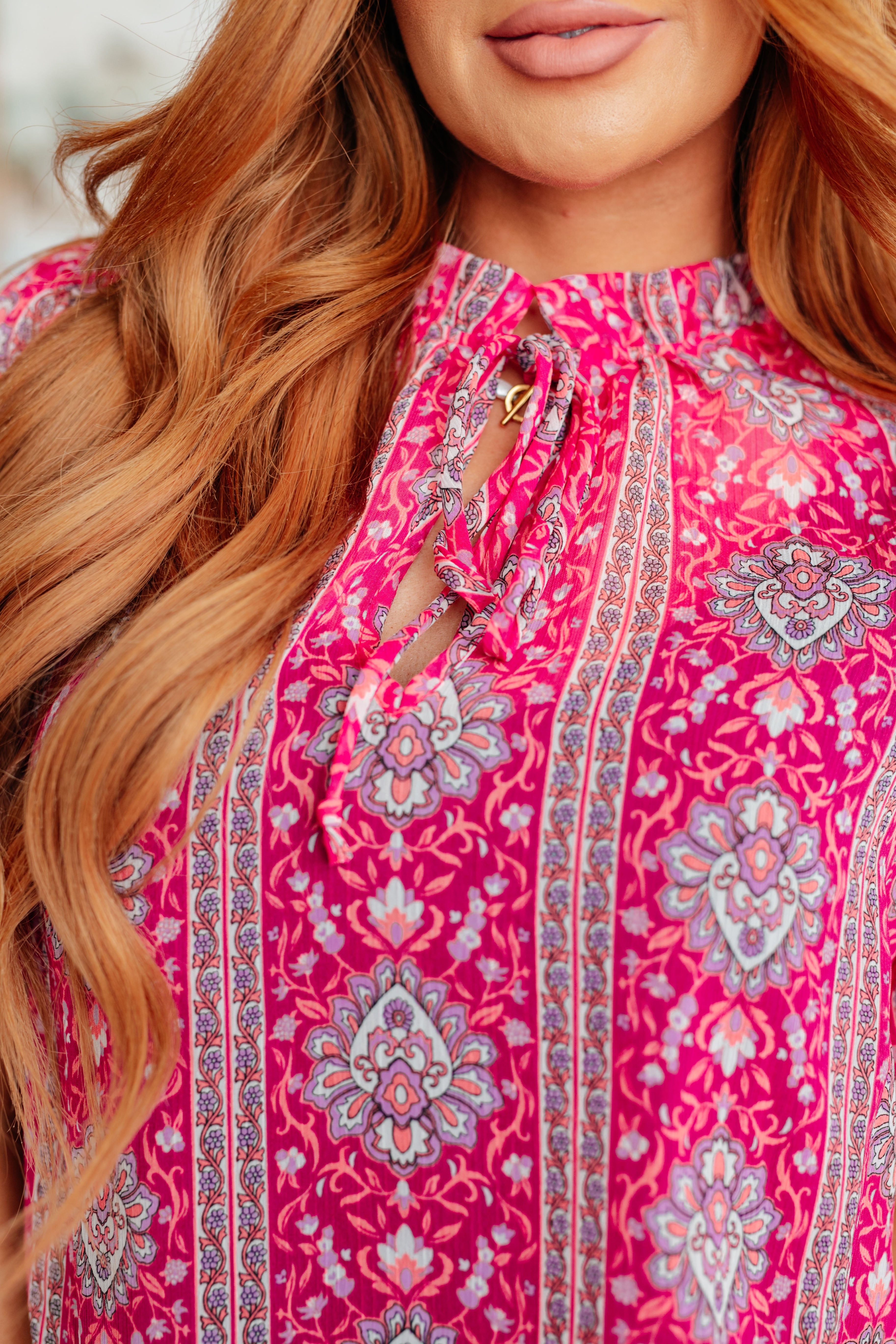 Plus Size V-Neck Bell Sleeve Blouse for Curvy Women