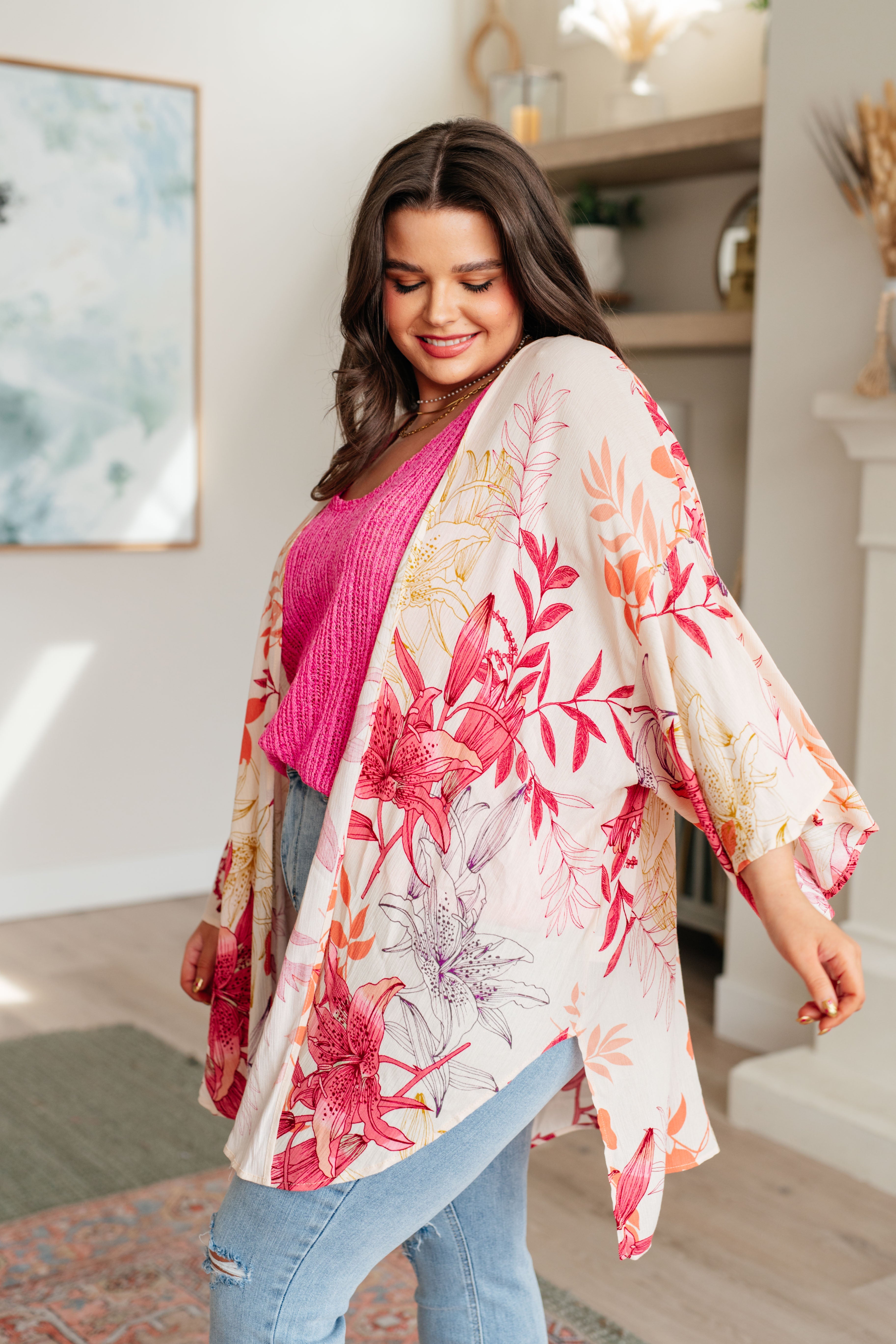 Plus Size Bell Sleeve Kimono for Curvy Women