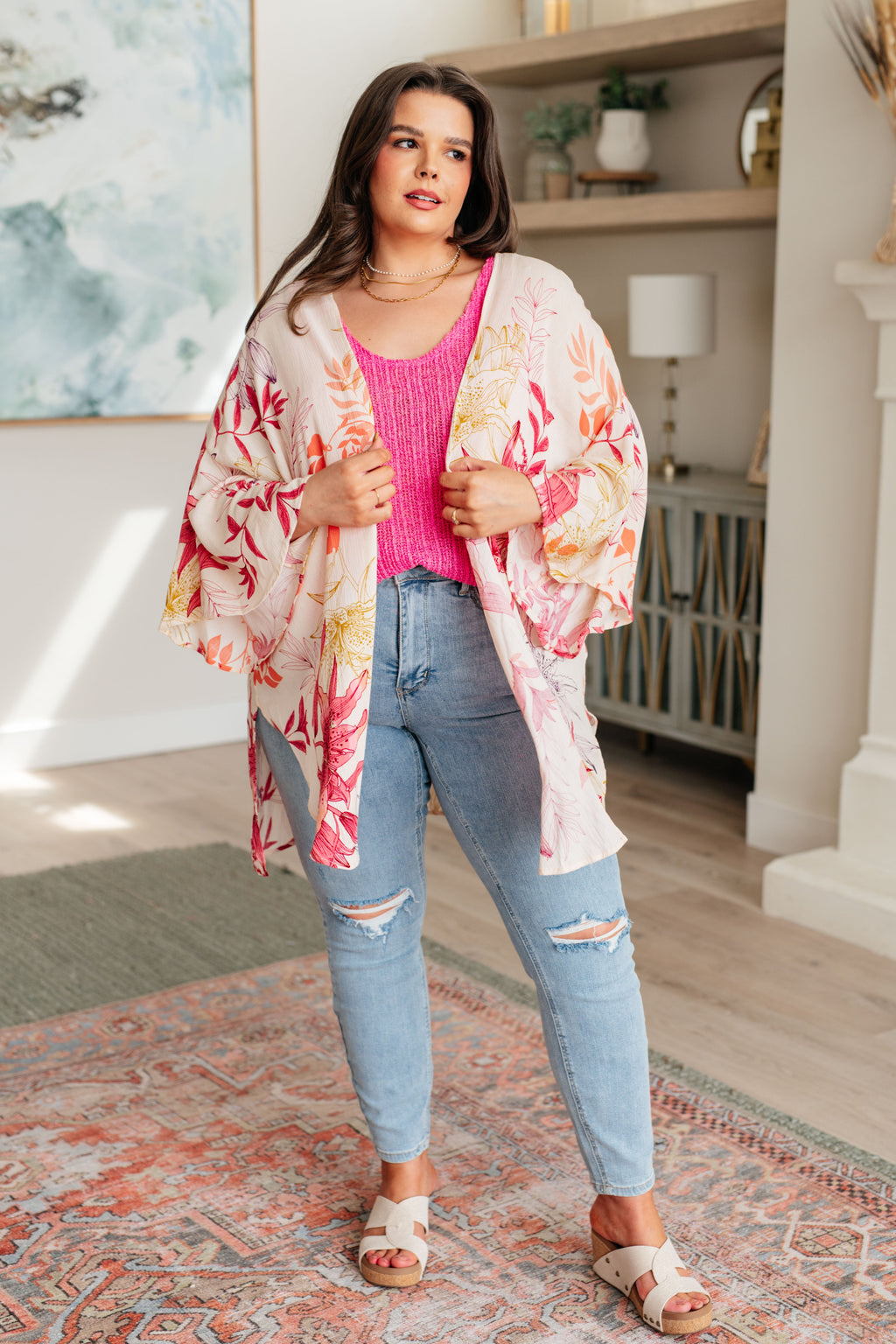 Plus Size Bell Sleeve Kimono for Curvy Women